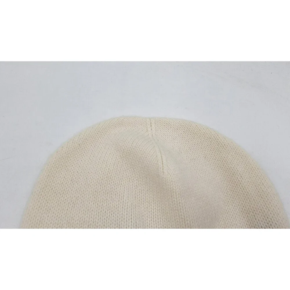 Charter Club Cashmere Stripe Cuffed Beanie Women's One Size Warm Praline